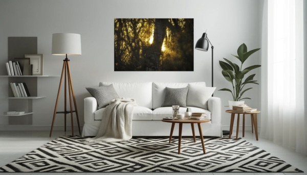 Das goldene Flüstern des Waldes – Fine Art Print von Ulrich Roth