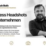 Business Headshots für Unternehmen: Infografik zu Mitarbeiterportraits vor Ort mit Ulrich Roth Fotografie