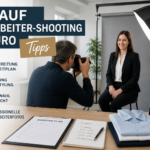 Ablauf eines Mitarbeiter-Shootings im Büro mit Fotograf, Lichtsetup und Businessporträt