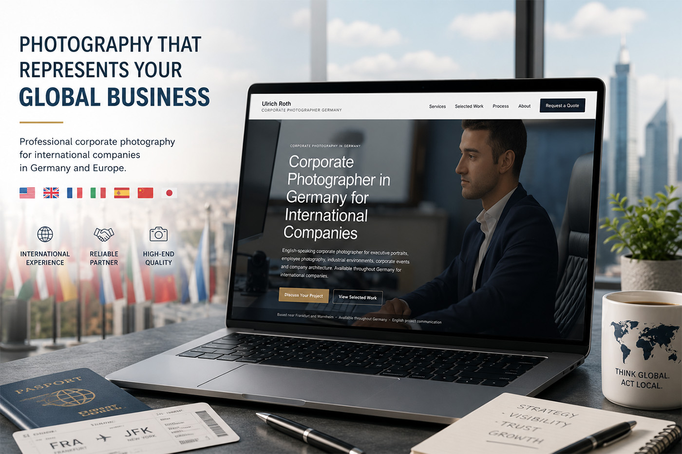 Neue Website für internationale Unternehmen | Corporate Photographer Germany