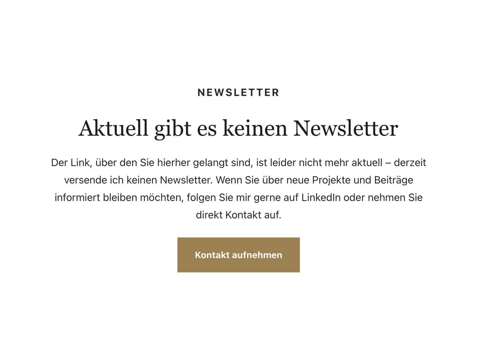 Newsletter Anmeldung
