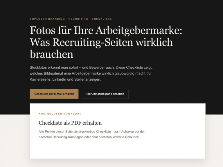 Arbeitgebermarke Fotografie: authentisches Mitarbeiterportrait für Recruiting und Karriereseite